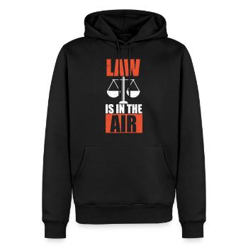 Avocat juriste avocat avocat - Sweat à capuche Premium bio Homme - noir - Devant - Nico (187cm)