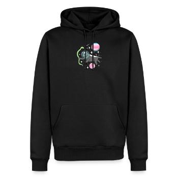 Astronaute Transféminin - Sweat à capuche Premium bio Homme - noir - Devant - Nico (187cm)