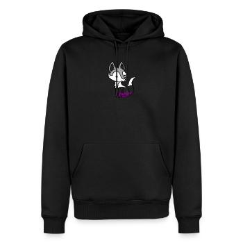 Renard asexuel Ace Pride - Sweat à capuche Premium bio Homme - noir - Devant - Nico (187cm)