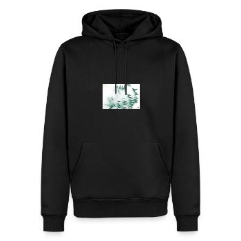 Breath - Men’s Premium Organic Hoodie - black - Front - Nico (187cm)