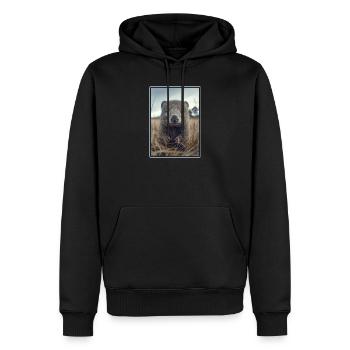 Wombats Wombat - Männer Premium Bio Hoodie - Schwarz - Vorne - Nico (187cm)