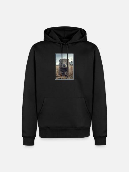 Wombats Wombat - Sweat à capuche Premium bio Homme - noir