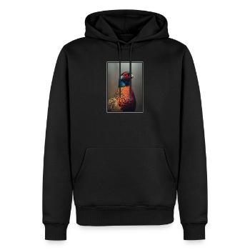 Pheasants Pheasant - Men’s Premium Organic Hoodie - black - Front - Nico (187cm)