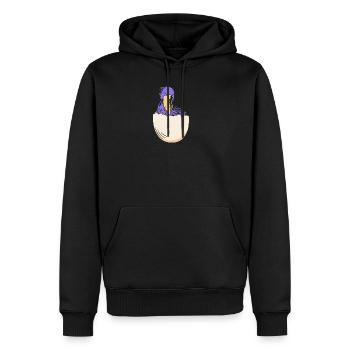 Bec-de-chaussure - Sweat à capuche Premium bio Homme - noir - Devant - Nico (187cm)