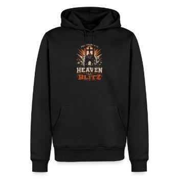 Le ciel envoie le football chrétien des Lightning - Sweat à capuche Premium bio Homme - noir - Devant - Nico (187cm)
