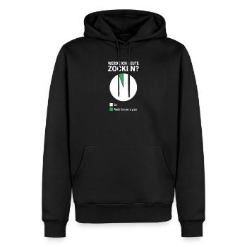 Lustiger Spruch Zocken Gamer - Männer Premium Bio Hoodie - Schwarz - Vorne - Nico (187cm)