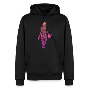 Jardin, Hobby, Jardinier, Fleuriste, Jardinier, Dames - Sweat à capuche Premium bio Homme - noir - Devant - Nico (187cm)