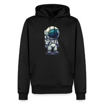 ASTRONAUT PLANET STAR MARS - Men’s Premium Organic Hoodie - black - Front - Nico (187cm)
