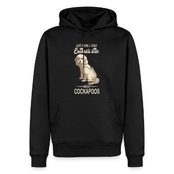 Cockapoo - Sweat à capuche Premium bio Homme - noir - Devant - Nico (187cm)