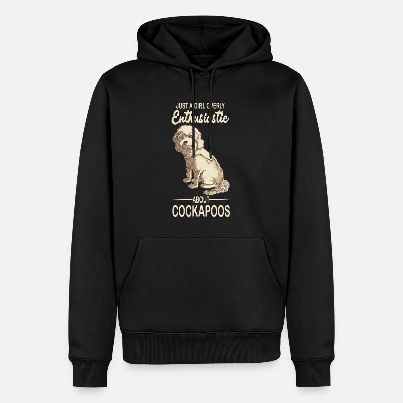 Cockapoo - Männer Premium Bio Hoodie - Schwarz