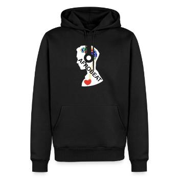 Mein Herz Schlägt Für Afrobeat - Männer Premium Bio Hoodie - Schwarz - Vorne - Nico (187cm)