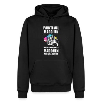 Paintball Mädchen Sport Paintball Spieler Geschenk - Männer Premium Bio Hoodie - Schwarz - Vorne - Nico (187cm)