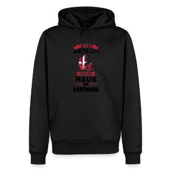 Kroatien Flagge Kroatisch Geschenk - Männer Premium Bio Hoodie - Schwarz - Vorne - Nico (187cm)