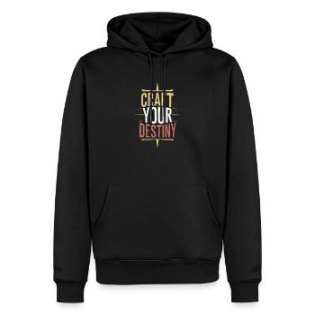 Craft Your Destiny - Men’s Premium Organic Hoodie - black - Front - Nico (187cm)