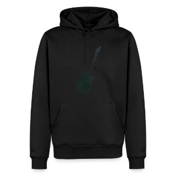Guitar Gitarrenspieler electronic guitar - Männer Premium Bio Hoodie - Schwarz - Vorne - Nico (187cm)
