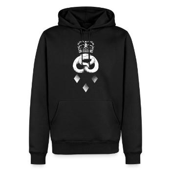 Bäckerei - Männer Premium Bio Hoodie - Schwarz - Vorne - Nico (187cm)