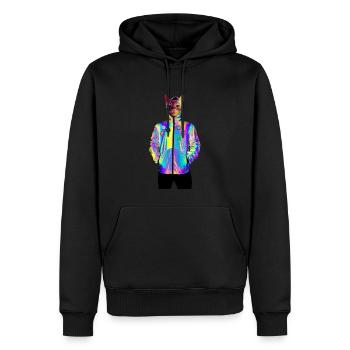 Stray the Cats for Freedom - Men’s Premium Organic Hoodie - black - Front - Nico (187cm)