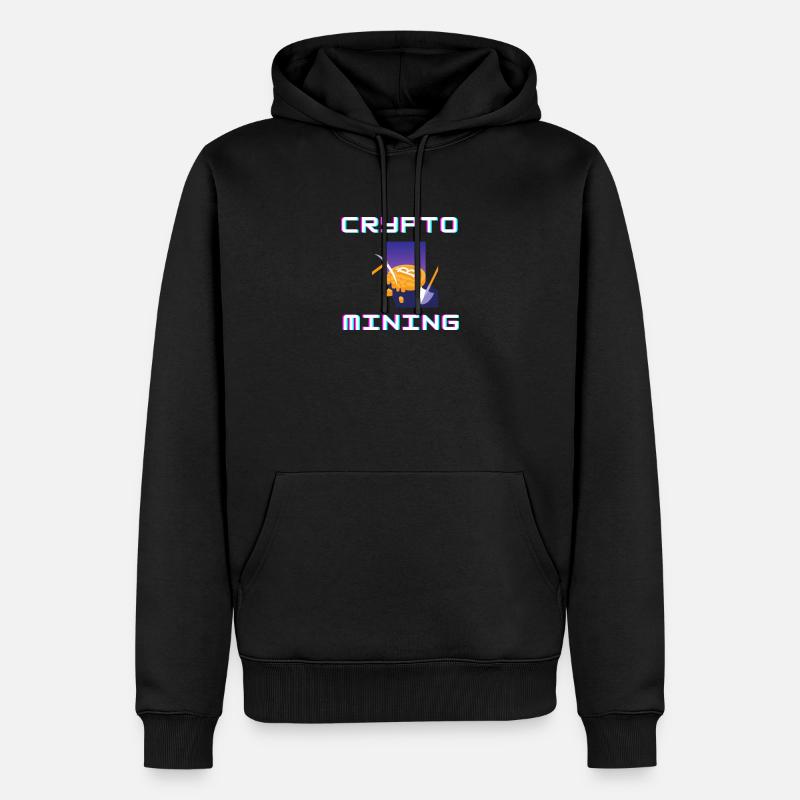 Mining - Männer Premium Bio Hoodie - Schwarz