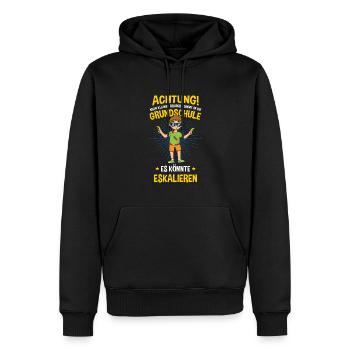 Schulanfang Einschulung 1 Klasse Grundschule - Männer Premium Bio Hoodie - Schwarz - Vorne - Nico (187cm)