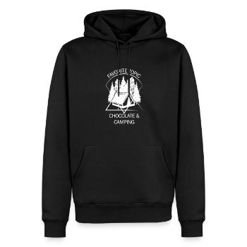 Zelt Camping Camper Pfadfinder Biwakieren - Männer Premium Bio Hoodie - Schwarz - Vorne - Nico (187cm)