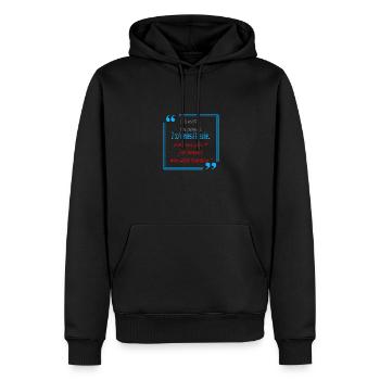 2 conneries à la suite - Sweat à capuche Premium bio Homme - noir - Devant - Nico (187cm)