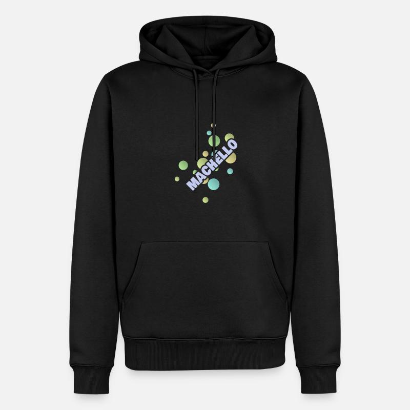 Université de Machello - Sweat à capuche Premium bio Homme - noir