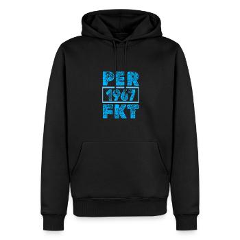 Jahr 1967 - Männer Premium Bio Hoodie - Schwarz - Vorne - Nico (187cm)