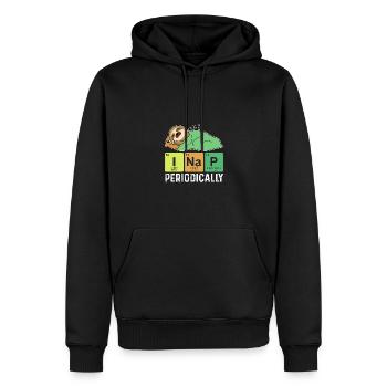 I Nap Periodically Sloth Chemist Chemistry Nerd - Men’s Premium Organic Hoodie - black - Front - Nico (187cm)