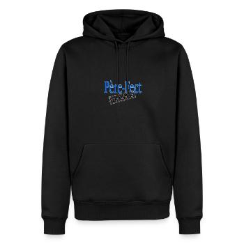 Père-fect certifié - Sweat à capuche Premium bio Homme - noir - Devant - Nico (187cm)