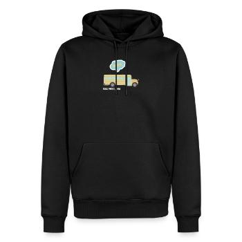 ROSA PARKS NAH VINTAGE geschenkidee - Männer Premium Bio Hoodie - Schwarz - Vorne - Nico (187cm)
