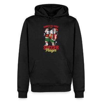 Portugal Football Portugais Football Portugal - Sweat à capuche Premium bio Homme - noir - Devant - Nico (187cm)