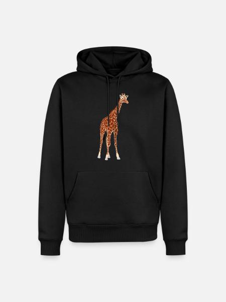 giraffe - Men’s Premium Organic Hoodie - black