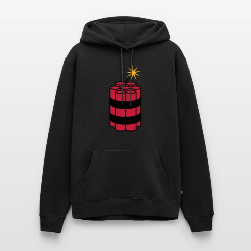 lit tnt dynamite explode explosion spre Men’s Premium Organic Hoodie