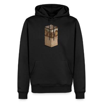 Waldboden - Podzol - Männer Premium Bio Hoodie - Schwarz - Vorne - Nico (187cm)