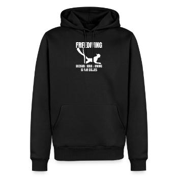 Freitauchen | Apnoetauchen Freediving Geschenkidee - Männer Premium Bio Hoodie - Schwarz - Vorne - Nico (187cm)
