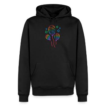 Happy Pride Month Gay Pride LGBTQI+ Rainbow Flags - Männer Premium Bio Hoodie - Schwarz - Vorne - Nico (187cm)
