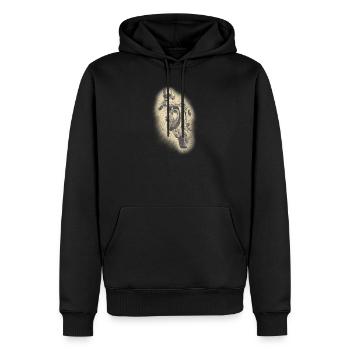 motorcycle - Sweat à capuche Premium bio Homme - noir - Devant - Nico (187cm)