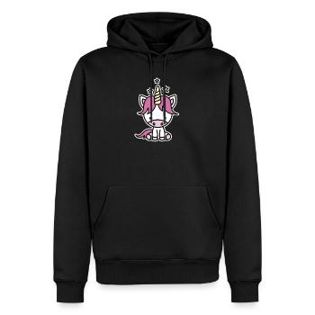 Cute unicorn for kids - Männer Premium Bio Hoodie - Schwarz - Vorne - Nico (187cm)