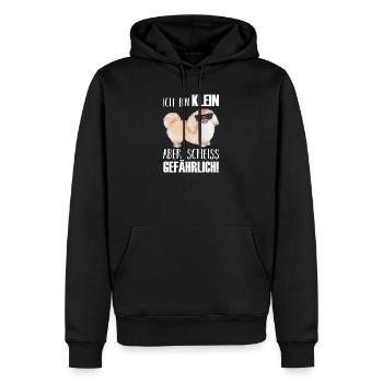 Hund Pekinese - Männer Premium Bio Hoodie - Schwarz - Vorne - Nico (187cm)