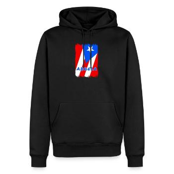 Puerto Rico Großmutter Flaggen Design - Männer Premium Bio Hoodie - Schwarz - Vorne - Nico (187cm)