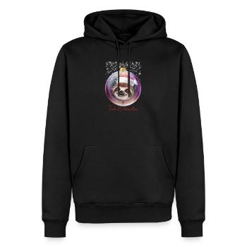 Frohe Weihnachten Weihnachtsoutfit Faultier - Männer Premium Bio Hoodie - Schwarz - Vorne - Nico (187cm)