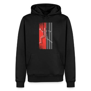 Handball Handballer - Männer Premium Bio Hoodie - Schwarz - Vorne - Nico (187cm)