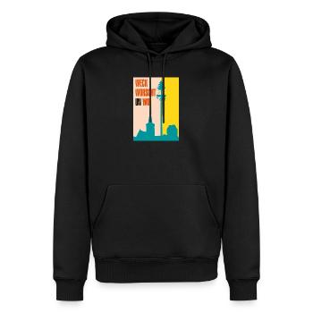 Die 3-faltigkeit der Kerb - Männer Premium Bio Hoodie - Schwarz - Vorne - Nico (187cm)