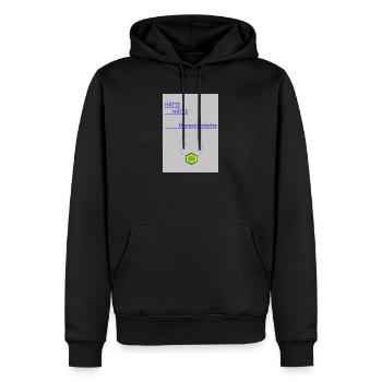 Diamantenkette Geometrisch - Männer Premium Bio Hoodie - Schwarz - Vorne - Nico (187cm)