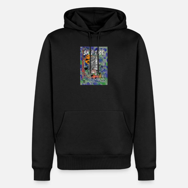 Mitternachtsslaune: Ein verspieltes Halloween-Abenteuer - Männer Premium Bio Hoodie - Schwarz