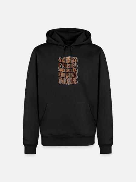 Wald Statement Holz Baumfäller Holzfäller - Männer Premium Bio Hoodie - Schwarz