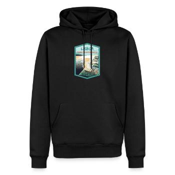Denkmal für die Entdeckungen, Belém, Lissabon - Männer Premium Bio Hoodie - Schwarz - Vorne - Nico (187cm)