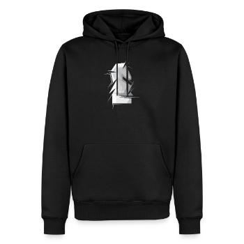 Schach Pferd abstrakt Schachfigur Verein Turnier - Männer Premium Bio Hoodie - Schwarz - Vorne - Nico (187cm)