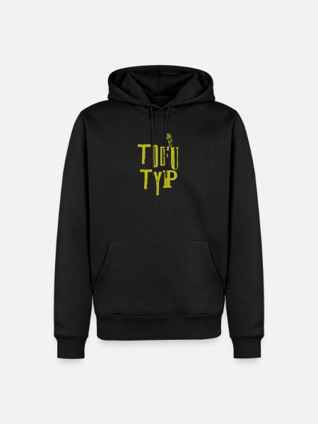 Tofu Typ 2 - Männer Premium Bio Hoodie - Schwarz