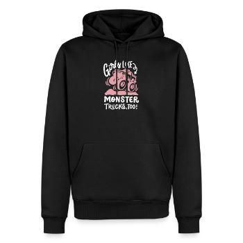 Monstertruck für Mädchen - Männer Premium Bio Hoodie - Schwarz - Vorne - Nico (187cm)